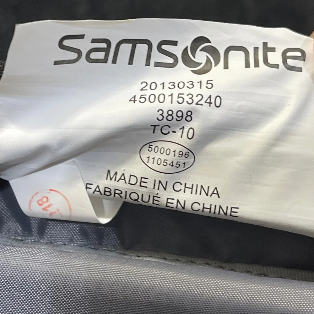 Samsonite TC-10‎ Black Grey Red Wheeled Rolling Backpack Travel Laptop Bag 3898